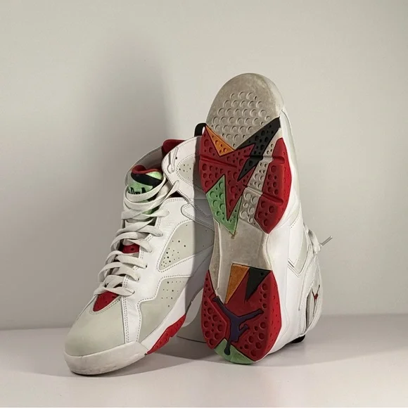 Air Jordan 7 Retro Hare White True Red Men's Size 12 - 304775-125 - Picture 2 of 13